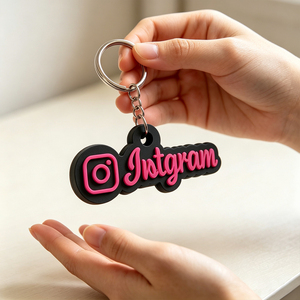 Customized NFC tag Logo printed tag Waterproof silicone NFC Keychain phone tag 13.56MHz social media - Product Image 1