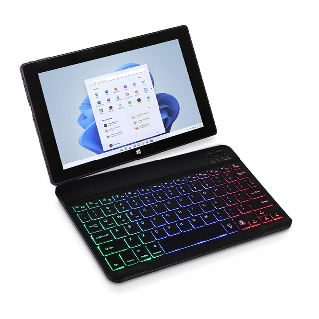White Wireless Ultra Thin Compact Mini Keyboard with RGB Backlit for Gamer Hot Tablet PC Computer New XPAI Model X-101-1C