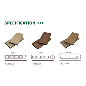 Uv-kháng Gỗ nhựa <span class=keywords><strong>composite</strong></span> <span class=keywords><strong>decking</strong></span>: co-đùn <span class=keywords><strong>WPC</strong></span> sàn để sử dụng ngoài trời - Product Image 3