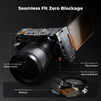 Cage de protection complète pour appareil photo K&F Concept avec base à dégagement rapide Arca-Swiss, cage de protection complète en aluminium léger pour Nikon ZR