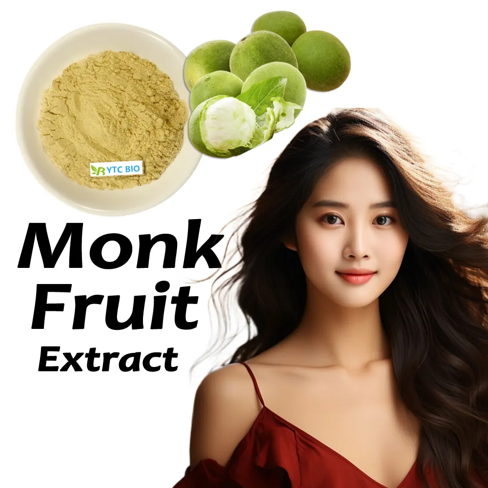 Natural Sugar Substitute monkfruit extract mogroside V Mix erythritol Powdered Golden Monk Fruit Sweetener