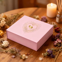 Boîte à double porte rigide en carton ondulé pour cadeau de bougie haut de gamme, taille personnalisée, emballage de luxe, gaufrage, laminage mat, doublure en éponge