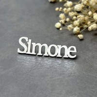 En gros : Pins et badges en émail personnalisés, broches de col, aimants et badges aimantés souvenirs avec alphabet grec, finition argentée