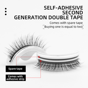 Wholesale Cosmetics Guangzhou 3D Diamond <b>Fake</b> <b>Eyelashes</b> Self Adhesive <b>Natural</b> Mink Lashes - Product Image 5