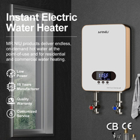 Chauffe-eau automatique sans réservoir pour salle de bain, ensemble mitigeur de douche, 220V 6KW, Cameroun
