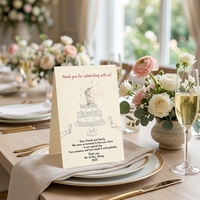 Carte d'invitation de mariage minimaliste personnalisée avec motif de ligne dessinée à la main, ensemble de cartes de remerciement texturées et personnalisées