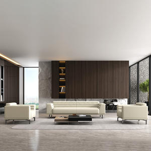 أريكة جلدية عصرية جديدة لغرفة المعيشة، أريكة مكتب تنفيذية، أريكة استقبال للرؤساء التنفيذيين - Product Image 1