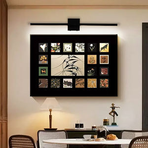 Applique murale LED noire rechargeable avec télécommande SMD2835, idéale pour la maison, l'hôtel, le salon ou comme éclairage de coiffeuse – Vente directe usine - Product Image 1