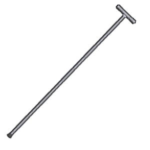Canne de marche télescopique réglable en alliage d'aluminium, 3 sections, verrouillage par torsion, embout en caoutchouc, design minimaliste pour la marche en extérieur - Product Image 1