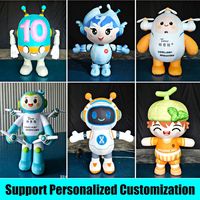 Costume de mascotte gonflable personnalisé Longgang certifié CE, motif grain de riz, grand personnage de dessin animé, durable, résistant à l'eau, pour la publicité