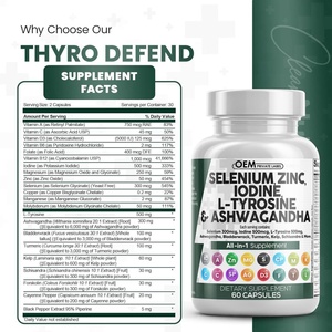 Suplemento Todo en Uno para la Salud de la Tiroides con Extracto de Alga Marina, Cúrcuma, Zinc y Selenio en Tabletas, Píldoras y Cápsulas - Product Image 4