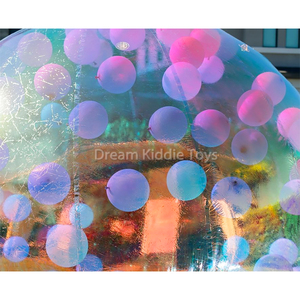 Óng ánh Bong Bóng nhà bị trả lại gương bóng bóng mái vòm Lều mềm chơi trẻ em sân chơi cầu vồng nhảy nhà lâu đài bouncy - Product Image 3