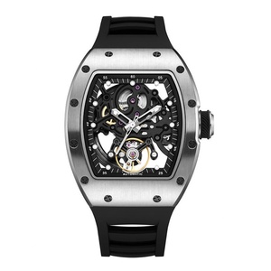 High Quality Barrel Case Men Automatic <b>Watch</b> Stylish Sports Silicone Strap 5 ATM Waterproof Mechanical <b>Watches</b> - Product Image 6