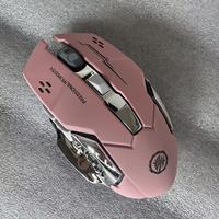 Souris de jeu sans fil Hot Wheels en stock, 1600 DPI, USB, ergonomique, silencieuse, rechargeable, lumineuse, adaptée aux ordinateurs portables