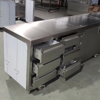 Table de Grill Teppanyaki Hibachi Professionnelle Personnalisable en Acier Inoxydable, Équipement de Rangement Sans Fumée pour Hôtels et Restaurants