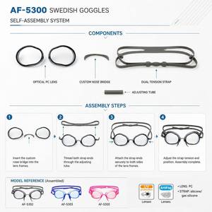 Gafas de Natación Profesionales Suecas de Perfil Bajo, Antivaho, Protección UV, Marco de Silicona y PC Ecológico para Adultos - Product Image 5