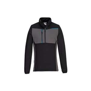 PORTWEST - T755BKRXL WX3 Half Zip Tech Fleece Noir-EAN 5036108387755 WORK HOODIES - Product Image 1