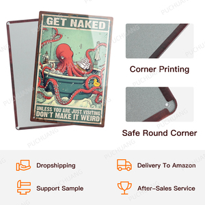 Không Có Moq Tùy Chỉnh Nhôm Dấu Hiệu Bóng Cá Nhân Sáng Bóng Cổ Điển Kim Loại Tin Đăng Tường Nghệ Thuật Cho Tường Trang Trí - Product Image 2