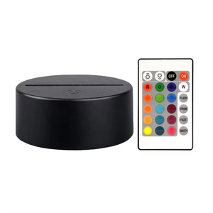 Acrylic <b>LED</b> Night <b>Light</b> Base Switch <b>Sensor</b> Modern 3D Design Wholesale for Bedroom Crafts Stained Glass UK Base AAA Battery Power - Product Image 1