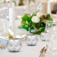 Ventes en gros de pots en verre mosaïque pour bougeoirs, bougeoirs décoratifs pour bougies chauffe-plat, bougeoirs turcs en mosaïque