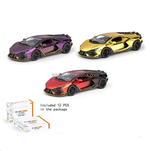 Modellini Auto 1:32 Lambor Big Bull Versione Elettroplaccata con Porte Apribili, Auto in Metallo Pressofuso 1/32, Giocattoli Diecast - Product Image 4