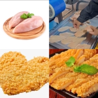 Máquina Cortadora de Filetes de Pescado y Pollo Industrial, Horizontal, Automática, para Cortar Carne en Rodajas