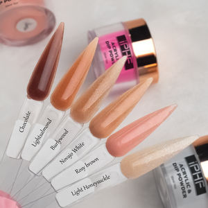 Juego de polvo acrílico de 10 colores populares calientes 3 en 1 polvo de <span class=keywords><strong>uñas</strong></span> de polímero acrílico profesional <span class=keywords><strong>con</strong></span> <span class=keywords><strong>brillo</strong></span> No se necesita lámpara de <span class=keywords><strong>uñas</strong></span> - Product Image 2