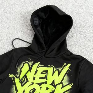 Sudadera con Capucha Personalizada de Fabricante 2026, Nueva Colección Streetwear, Diseño de Calavera Oscura, Impresión Digital Directa en Tela, Corte Holgado y Cuadrado, para Hombre - Product Image 3