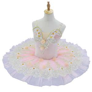 Niños <span class=keywords><strong>blanco</strong></span> Swan Lake Ballet disfraz niños vestido profesional Ballet tutú panqueque niñas bailarina tutú faldas - Product Image 6
