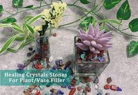 Vente en gros de copeaux de cristal naturel poli, améthyste et quartz rose mélangés, pierres précieuses pour le Feng Shui, la guérison Reiki, la décoration intérieure et les aquariums
