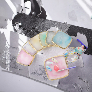 Paleta de Resina Cuadrada para Arte de Uñas, Tabla de Exhibición Portátil para Mezclar Colores de Gel, Herramienta de Manicura - Product Image 5