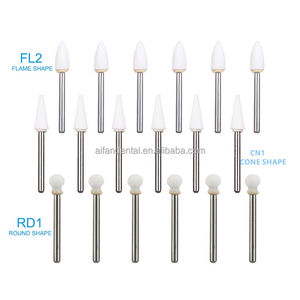 [Aifan dentale] 12 pz/scatola di alta qualità dentale fiamma forma di pietra bianca frese di lucidatura - Product Image 3