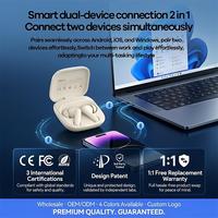 REMAX TWS-26 Auricolari Wireless con Cancellazione Attiva del Rumore -40dB, Bluetooth 6.0, 50 Ore di Riproduzione, Cuffie In-Ear con 4 Microfoni