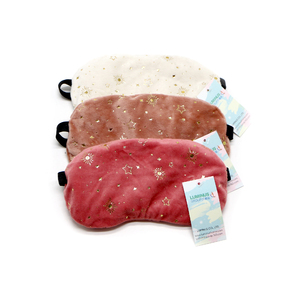 Reusable <strong>Microwave</strong> Lavender and Flaxseed Filled Wheat Bag Eye Mask in Tourmaline <strong>Heat</strong> <strong>Pad</strong> for Eye Relief - Product Image 4