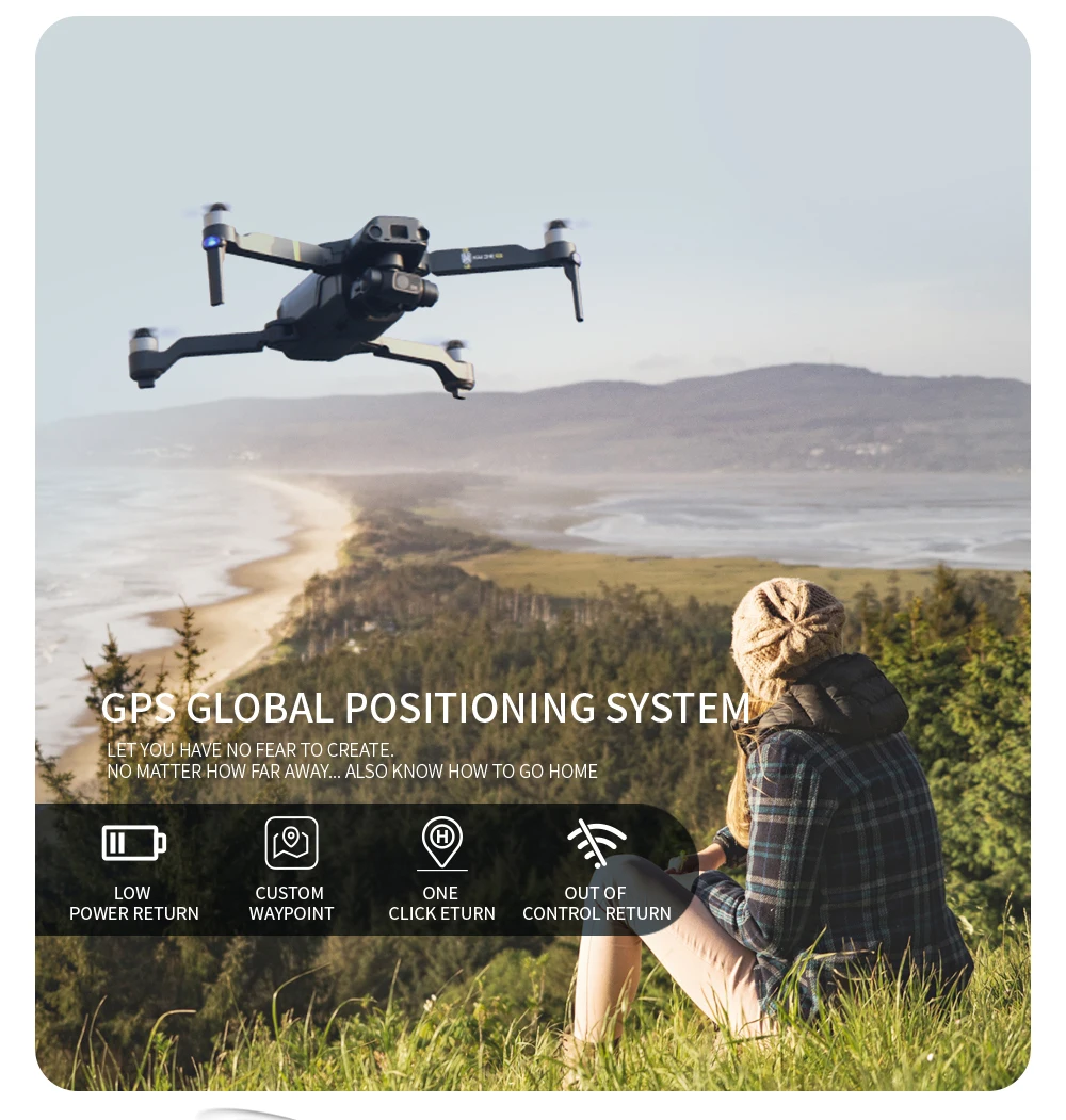 KAI ONE MAX Drone, GPS GLOBAL POSITIONING SYSTEM LETYOU HAVE NO F