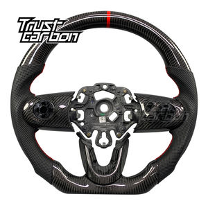 Piezas de Automóvil para Mini <span class=keywords><strong>Cooper</strong></span> Countryman <span class=keywords><strong>Clubman</strong></span> S SE JCW 2016-2020, Volante Personalizado de Cuero y Fibra de Carbono - Product Image 1