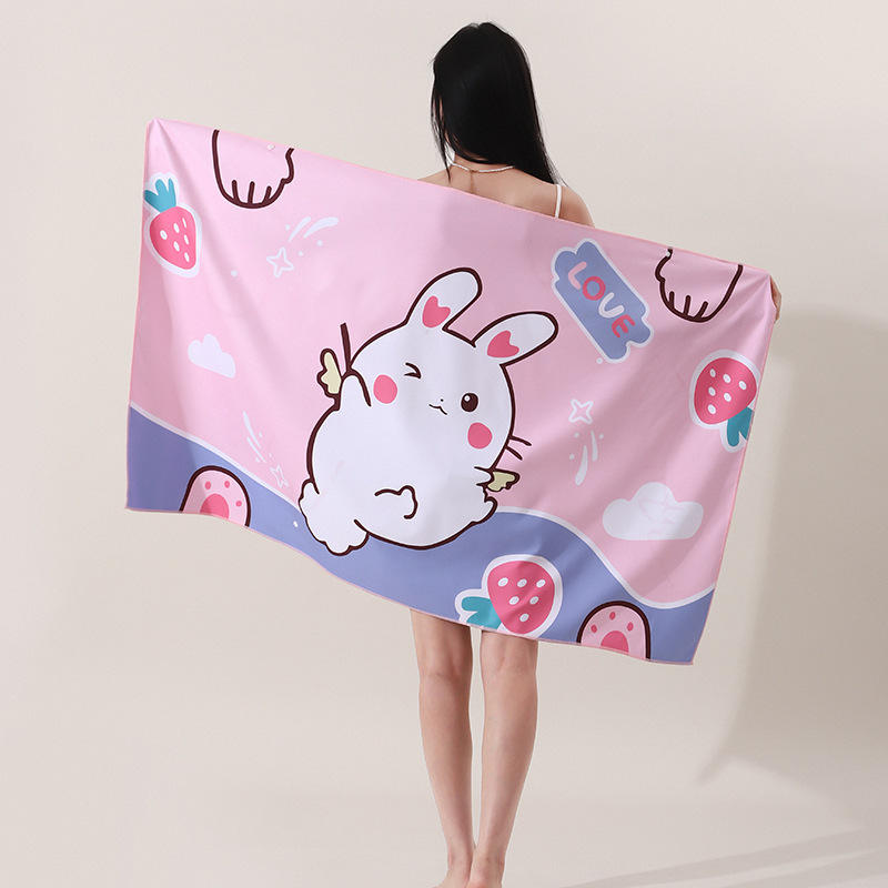 0974 pink bunny-double sided velvet