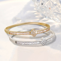Groothandel Vier Blad Klaver Armband Diamant Bloem Armband Geluksbrenger Sieraden Voor Vrouwen Trendy Cadeau Voor Valentijnsdag Verjaardag