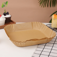 Papier de cuisson jetable antiadhésif pour friteuse à air, rôtissage, grillades, restauration rapide et usage quotidien en cuisine