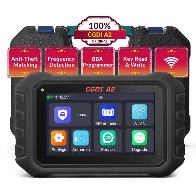 CGDI A2 Wireless IMMO Key Programmer New Frequency Detection for Ma/zda CX-30 for To/yota Hon/da 2021+ CAN FD Diagnostic