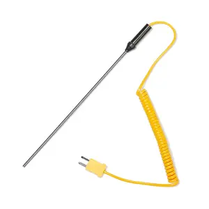 Durable K-Type Thermocouple Probe Sensor Temperature Controller 50C to 1200C with Wire Cable Measuring Analysis Instrument