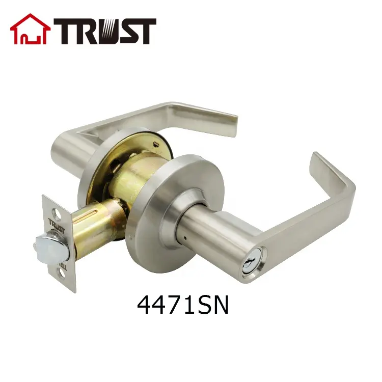 TRUST 44 Series Grade 2 Commercial Entrance Lever Lock With Cylinder