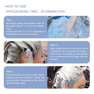 AIMEI Salon professionnel à faible teneur en ammoniac niveau 7 poudre de blanchiment éclaircissante pour les cheveux et développeur crème décolorante pour la teinture des cheveux - Product Image 4