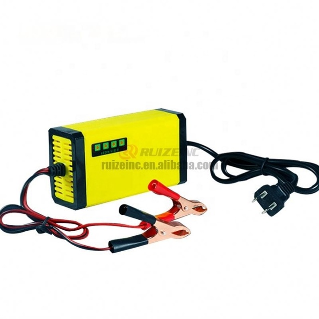 Full Stop 12V 2A Battery Charger 12v Motorcycle Kids Toy Lead Acid Battery Charger With Led Battery Capacity Display Charger