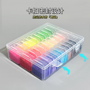 Perler Beads Transparent 30-Compartment Storage Box Large Capacity Organizing Case Plastic Dustproof Toy Organizer - Product Image 3