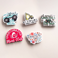 Écologique Crystalcode Rond Clair Découpé Mat Chaussure Logo Autocollant Étanche Personnalisé Pare-chocs Autocollants