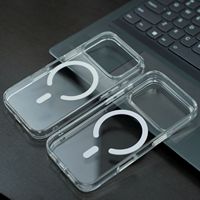 Coques de téléphone portable transparentes magnétiques à chargement sans fil antichoc pour iPhone 16 17 18 Pro Max – Vente en gros