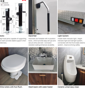 2 Remolques de Baño Móviles de Lujo con Paneles Sándwich para Uso en Campamentos y Caravanas, Vendidos a Europa/EE. UU. - Product Image 4