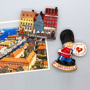 Imanes <span class=keywords><strong>de</strong></span> Nevera <span class=keywords><strong>de</strong></span> Países Europeos, Recuerdo Turístico <span class=keywords><strong>de</strong></span> NYHAVN, <span class=keywords><strong>Copenhague</strong></span>, Dinamarca, Recuerdos <span class=keywords><strong>de</strong></span> Sirenas, Imanes <span class=keywords><strong>de</strong></span> Nevera, Recuerdos Turísticos - Product Image 2
