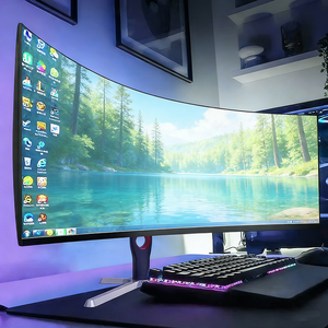 Wholesale Ultra Wide 21:9 LED <b>Gaming</b> Monitor 180HZ Curved Adjustable Stand Breathing <b>Light</b> 34/30/27/19 Inch 144Hz Refresh Rate 2 - Product Image 1
